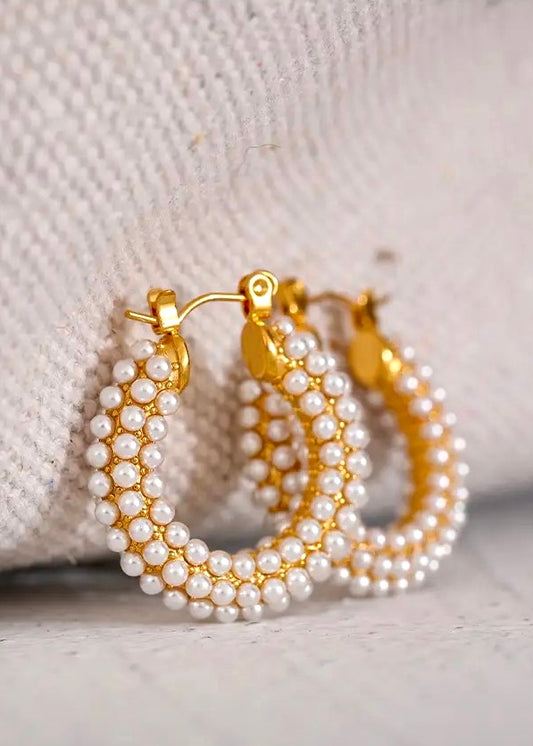 Peppermint Pearl earrings